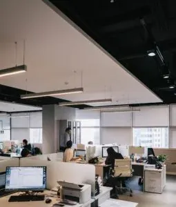 Modern open-plan office interior