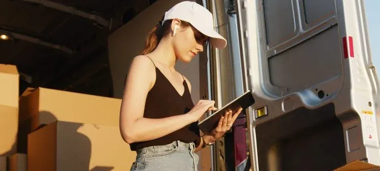 Movers loading boxes into a truck in New Jersey