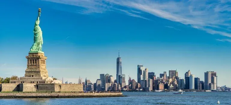 Statue of Liberty and NYC skyline