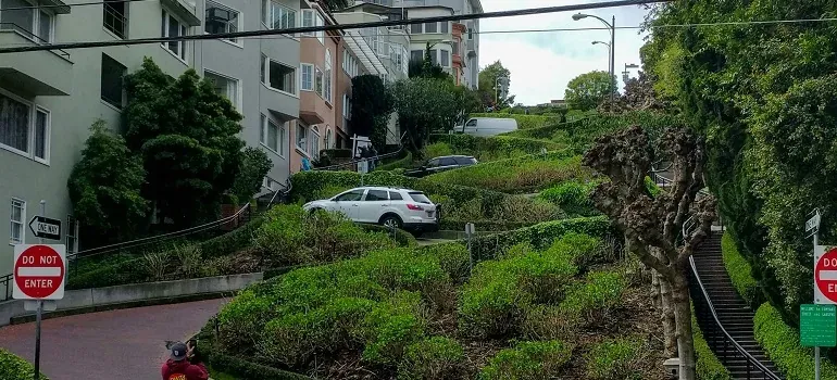 Lombard Street winding road San Francisco