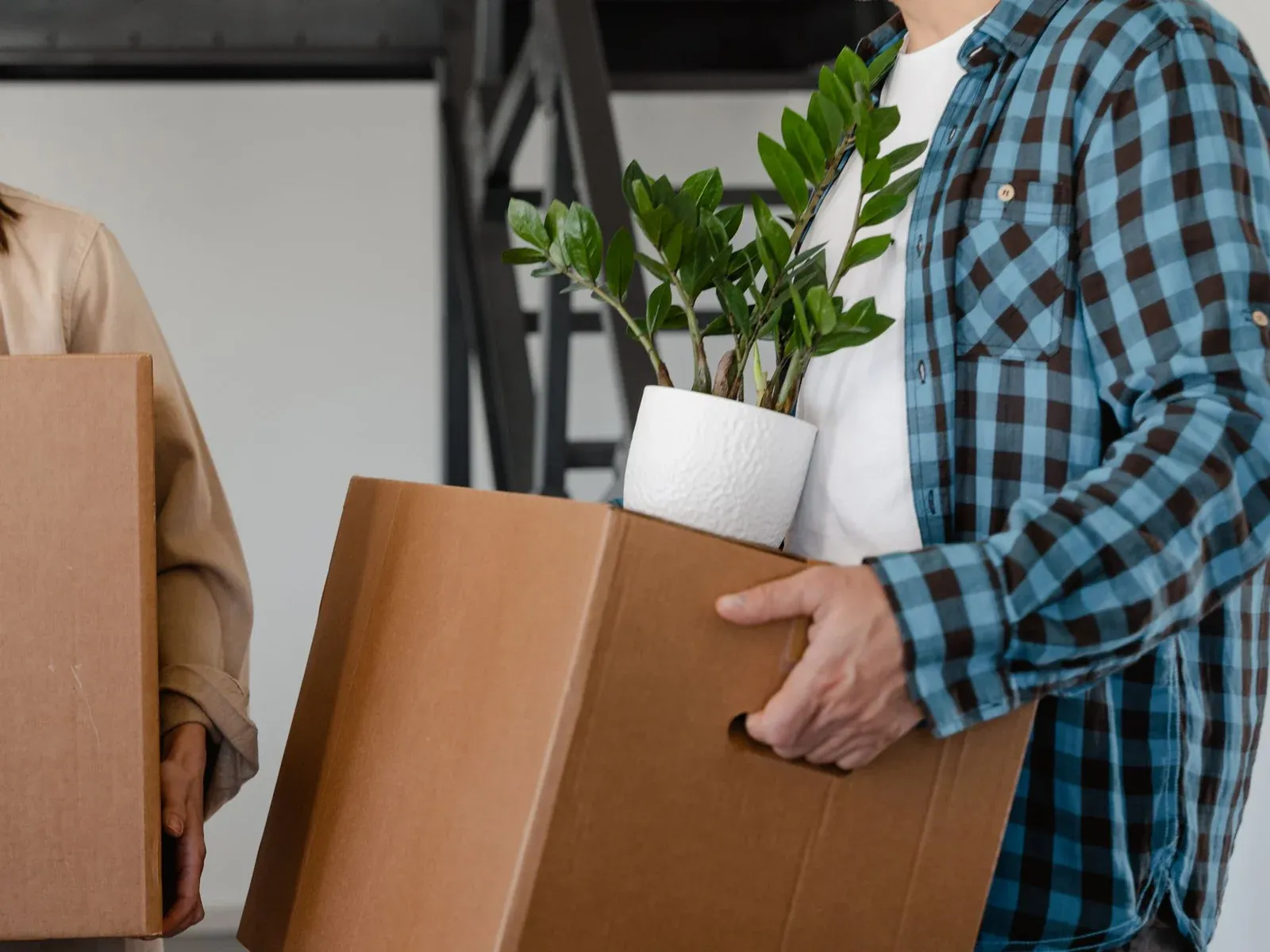 Movers loading boxes into a truck in New Jersey
