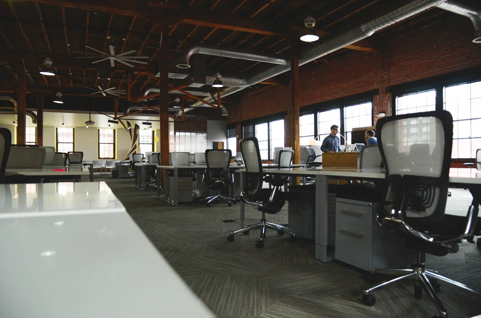 Movers relocating office furniture and boxes in New Jersey