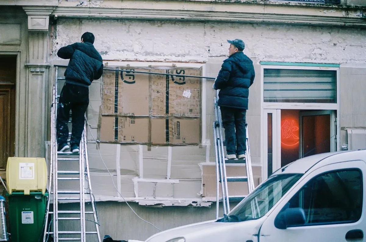 Homeowners packing up furniture before a home renovation in New Jersey