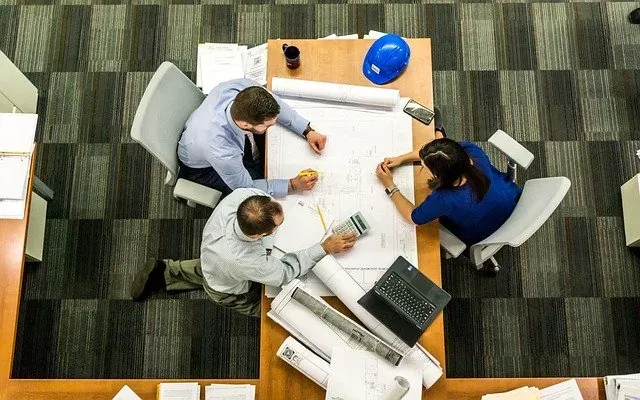 Office team planning a workplace relocation in New Jersey